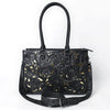 ADBG1492 American Darling Hand-Tooled Genuine Leather Western Tote Bag for Women | Floral Carved Everyday Tote