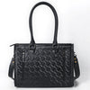 ADBG1492 American Darling Hand-Tooled Genuine Leather Western Tote Bag for Women | Floral Carved Everyday Tote