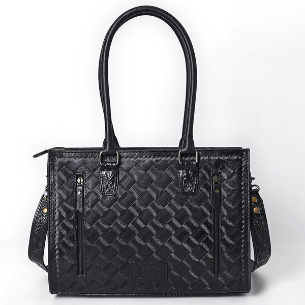 ADBG1492 American Darling Hand-Tooled Genuine Leather Western Tote Bag for Women | Floral Carved Everyday Tote
