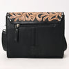 ADBG1494 American Darling Hand-Tooled Leather Small Crossbody Bag Floral Carved Buckstitched Purse