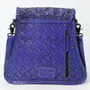 ADBG1496 American Darling Hand-Tooled Leather Crossbody Bag | Floral Carved Western Purse