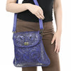ADBG1496 American Darling Hand-Tooled Leather Crossbody Bag | Floral Carved Western Purse