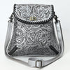 ADBG1496 American Darling Hand-Tooled Leather Crossbody Bag | Floral Carved Western Purse