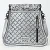 ADBG1496 American Darling Hand-Tooled Leather Crossbody Bag | Floral Carved Western Purse