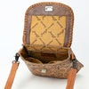ADBG1496 American Darling Hand-Tooled Leather Crossbody Bag | Floral Carved Western Purse