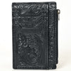 ADBG1506 American Darling Western Leather Card Holder Bag with Hand-Tooled Floral Carved Detail