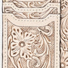 ADBG1506 American Darling Western Leather Card Holder Bag with Hand-Tooled Floral Carved Detail