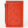 ADBG1506 American Darling Western Leather Card Holder Bag with Hand-Tooled Floral Carved Detail