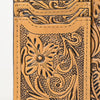 ADBG1506 American Darling Western Leather Card Holder Bag with Hand-Tooled Floral Carved Detail