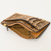ADBG1506 American Darling Western Leather Card Holder Bag with Hand-Tooled Floral Carved Detail
