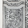 ADBG1506 American Darling Western Leather Card Holder Bag with Hand-Tooled Floral Carved Detail