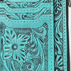 ADBG1506 American Darling Western Leather Card Holder Bag with Hand-Tooled Floral Carved Detail