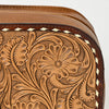 ADBG1509 American Darling Hand-Tooled Western Leather Toiletry Bag Genuine Floral Carved Travel Case