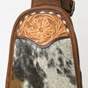 ADBG1510E American Dalring Hair-On Cowhide Western Leather Sling Bag Hand-Tooled Genuine Leather Crossbody
