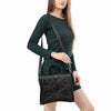 ADBG1517 American Darling Western Leather Messenger Bag with Hand-Tooled Floral Detailing