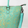 ADBG1519 American Darling Western Genuine Leather Tote Bag with Hand-Tooled Detailing | Premium Everyday Carry