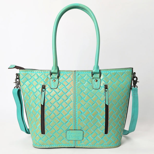 ADBG1519 American Darling Western Genuine Leather Tote Bag with Hand-Tooled Detailing | Premium Everyday Carry
