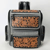 OHG192 Backpack Hand TooledGenuine western Leather women bag