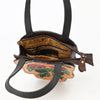 ADBGA570 American Darling Hand Tooled Floral Carved Leather Tote Bag