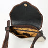 ADBGA571 American Darling Hand Tooled Floral Carved Hair-On Cowhide Small Cross body Bag