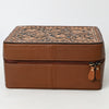 ADBGA573 American Darling Tooled Leather Jewelry Case Genuine Western Cowgirl Organizer