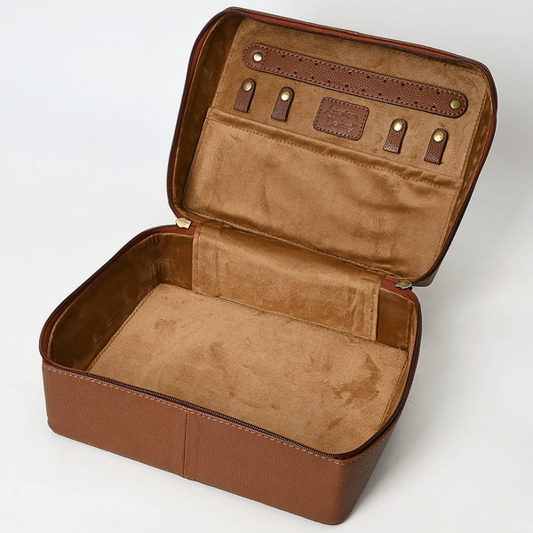 ADBGA573 American Darling Tooled Leather Jewelry Case Genuine Western Cowgirl Organizer