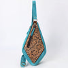 ADBGA578 American Darling Hand Tooled Floral Carved Genuine Leather Sling Bag