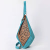 ADBGA578 American Darling Hand Tooled Floral Carved Genuine Leather Sling Bag