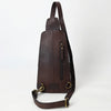 ADBGA579 American Darling Hair-On Cowhide Leather Sling Bag with Hand-Tooled Pocket