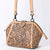 ADBGZ868 Hand-Tooled Tan Leather Structured Messenger Bag Western Floral Purse | American Darling