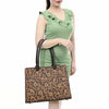 ADBGA583 American Darling Hand Tooled Floral Carved Braided Genuine Leather Tote Bag