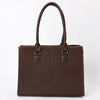 ADBGA583 American Darling Hand Tooled Floral Carved Braided Genuine Leather Tote Bag