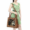 ADBGA584 American Darling Hand-Tooled Genuine Leather & Cowhide Western Tote Bag
