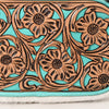 ADBG1528 American Darling Western Hair-on Cowhide Small Crossbody Bag with Hand-Tooled Floral Accents
