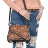 ADBGA587 American Darling Tooled Genuine Leather Western Crossbody Bag-Floral Design for Women