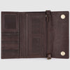 ADBGM295 Hand-Tooled Leather Clutch Wristlet - Western Floral Design & Detachable Strap