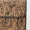ADBG1534 American Darling Western Leather Small Crossbody Bag with Hand-Tooled Floral Design Genuine Leather