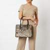ADBGM301 Cowhide Leather Tote - Structured Western Handbag with Braided Trim