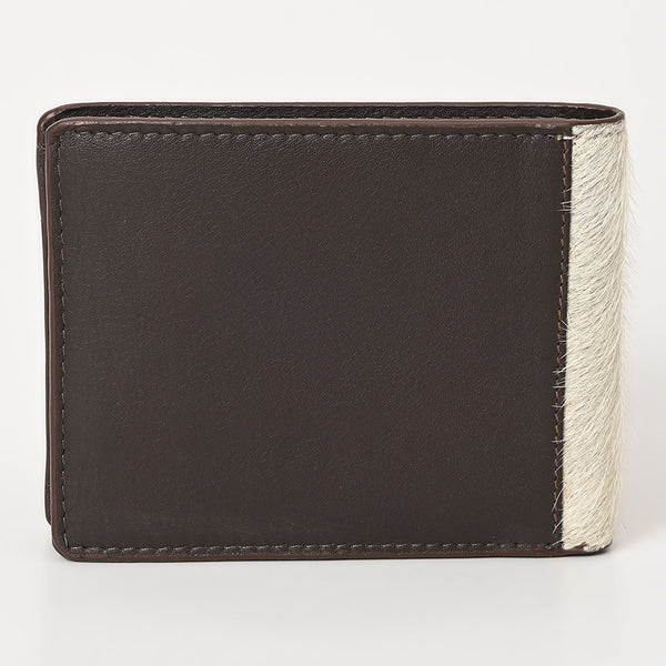 ADBGM454 Western Hair-On Leather Rodeo Wallet - Engraved Design