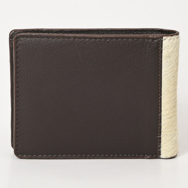 ADBGM454 Western Hair-On Leather Rodeo Wallet - Engraved Design
