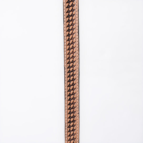 ADHTBR106 Hand tooled Genuine American Leather Hatband Unisex