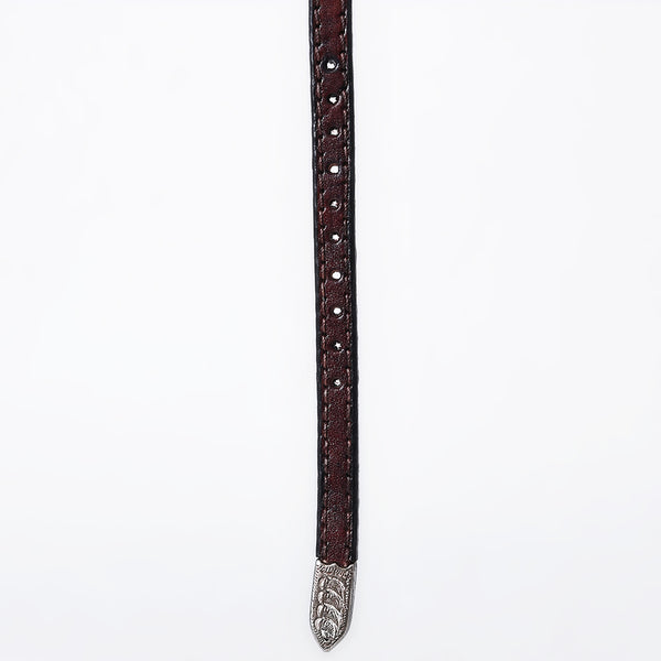 ADHTBR107 Hand tooled Genuine American Leather Hatband Unisex