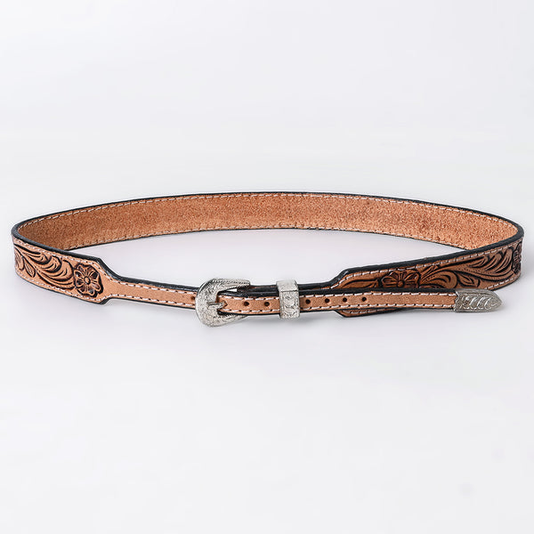 ADHTBR114 Hand tooled Genuine American Leather Hatband Unisex