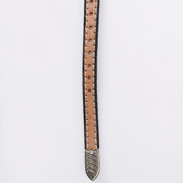 ADHTBR118 Hand tooled Genuine American Leather Hatband Unisex