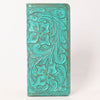 ADBG1537 American Darling Western Leather Clutch Bag with Hand-Tooled Floral Carving Genuine Leather