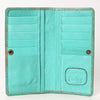 ADBG1537 American Darling Western Leather Clutch Bag with Hand-Tooled Floral Carving Genuine Leather