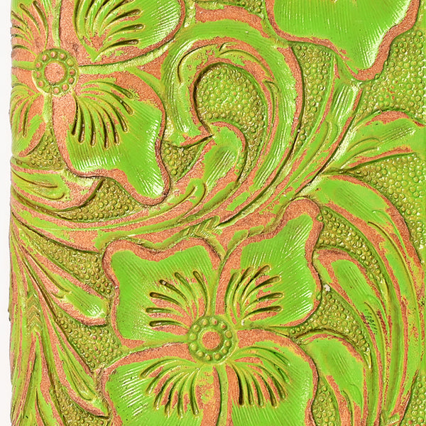 ADBG1537 American Darling Western Leather Clutch Bag with Hand-Tooled Floral Carving Genuine Leather