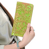 ADBG1537 American Darling Western Leather Clutch Bag with Hand-Tooled Floral Carving Genuine Leather