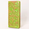 ADBG1537 American Darling Western Leather Clutch Bag with Hand-Tooled Floral Carving Genuine Leather