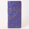 ADBG1537 American Darling Western Leather Clutch Bag with Hand-Tooled Floral Carving Genuine Leather